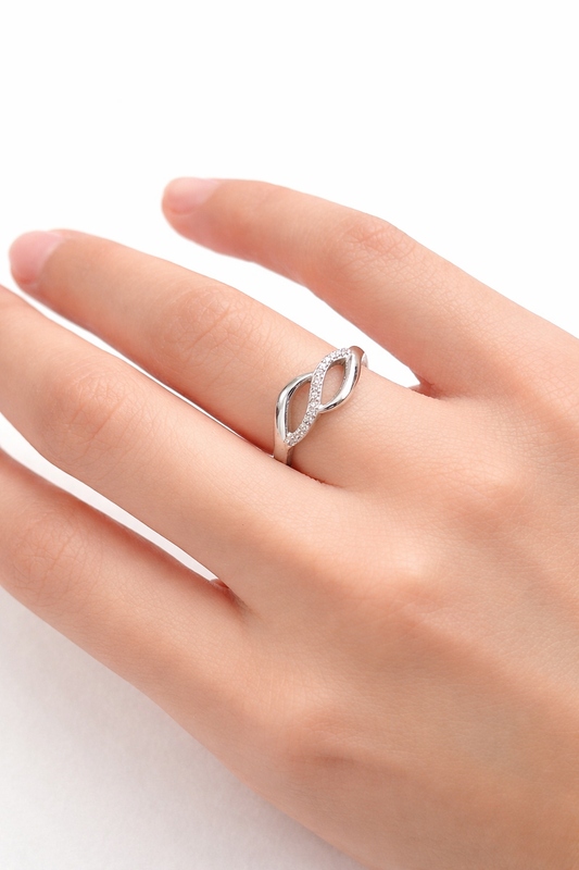 Сребърен пръстен Вяра с цирконии | BS SILVER JEWELLERY