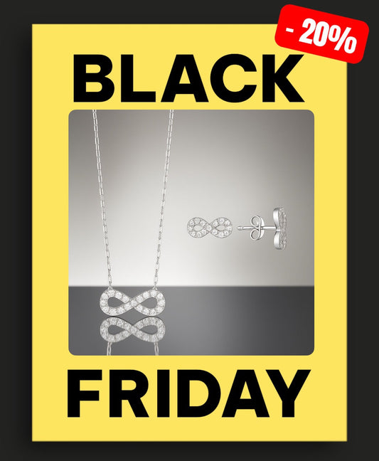 Сребърен комплект „Безкрайност“