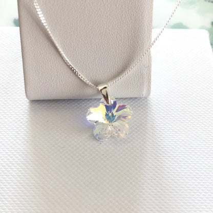 Сребърно колие със сваровски кристали | BS SILVER JEWELLERY