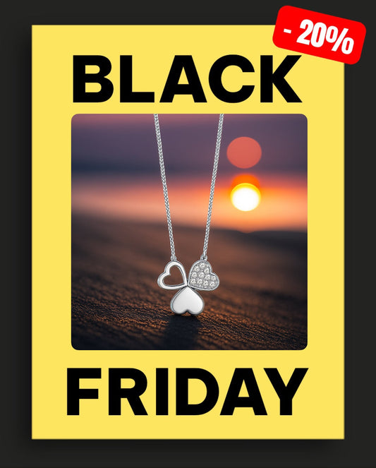 Сребърно колие „Детелина“