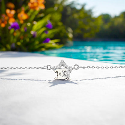 Сребърна гривна „Звезда“ - BS SILVER JEWELLERY