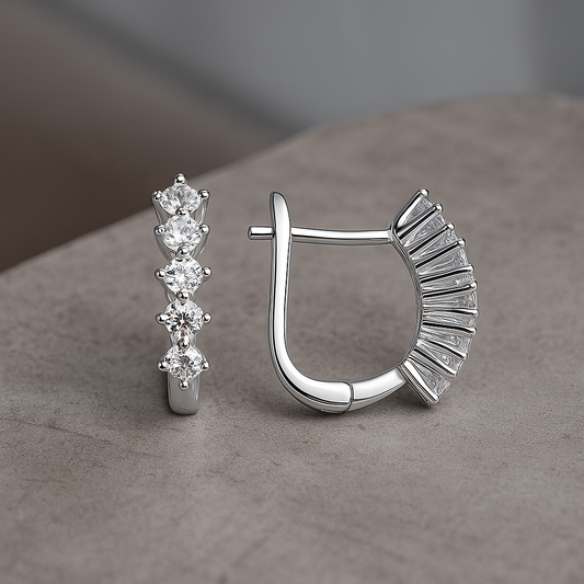 Сребърни обеци „Аура“