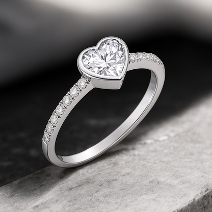 Сребърен пръстен с цирконии | BS SILVER JEWELLERY