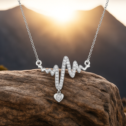 Сребърно колие „Пулс“ - BS SILVER JEWELLERY