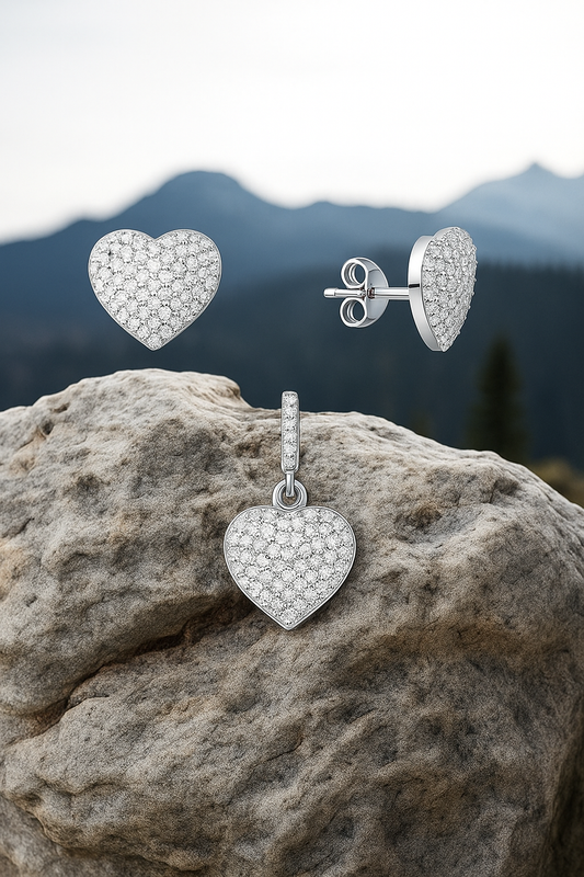 сребърен комплект обич