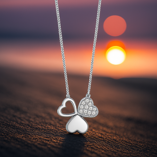 сребърно колие