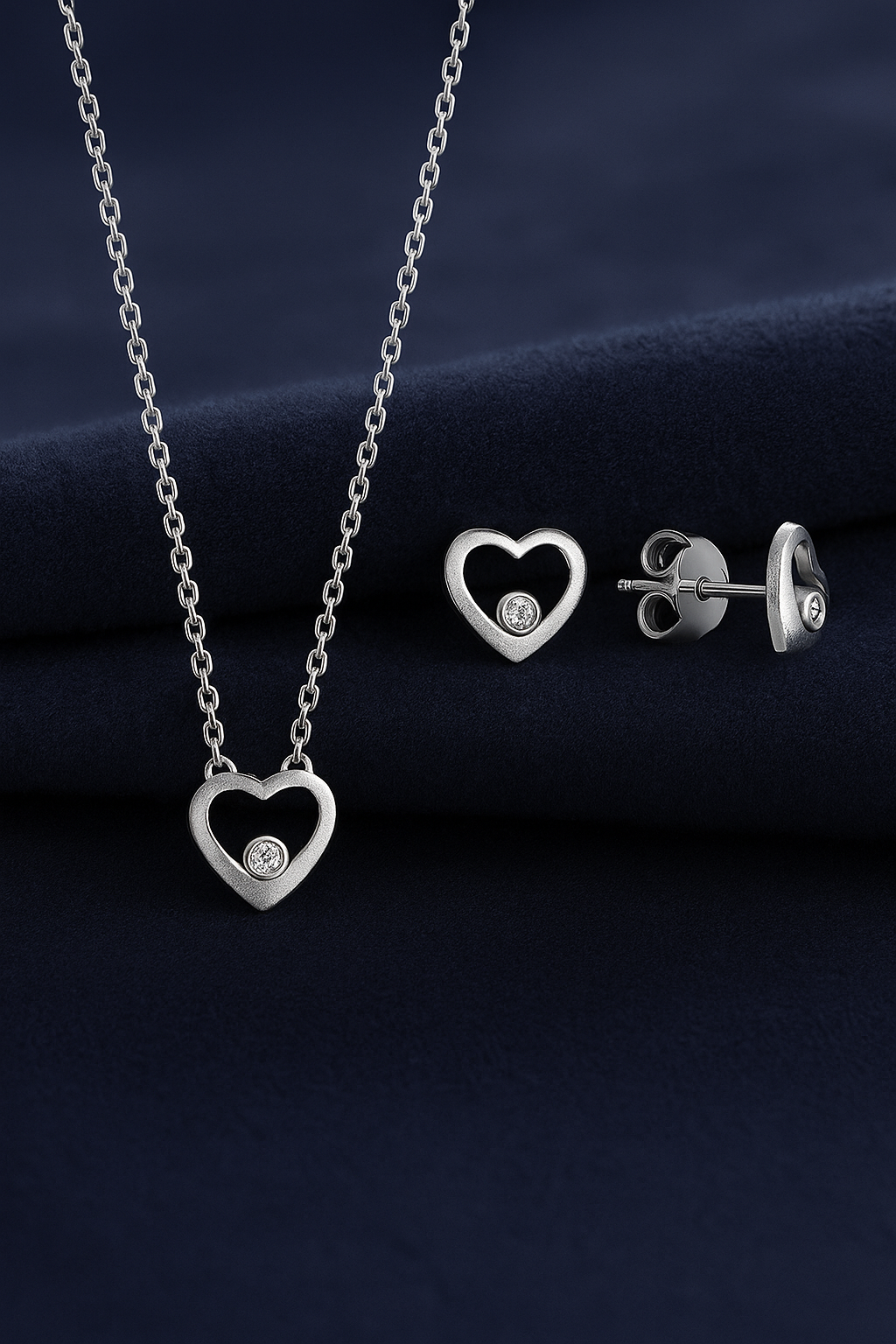 Сребърен комплект „Сърце“