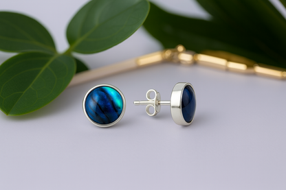 Сребърни обеци „Седеф” | BS SILVER JEWELLERY