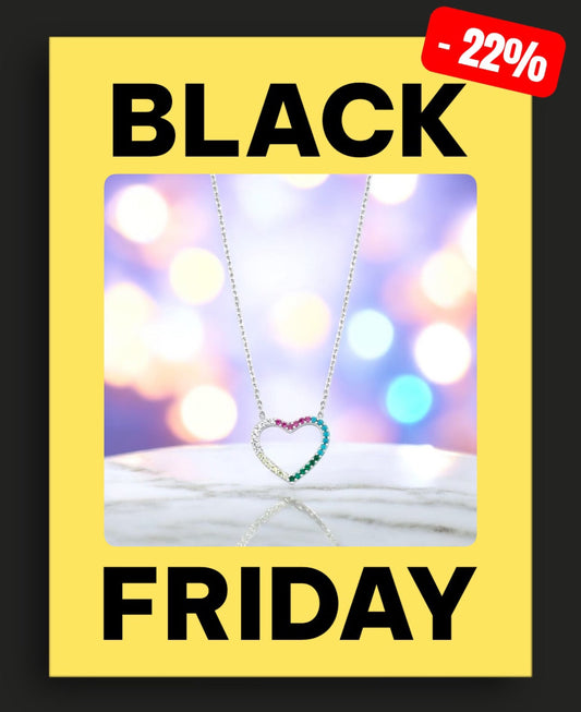 Сребърно колие „Дъга“