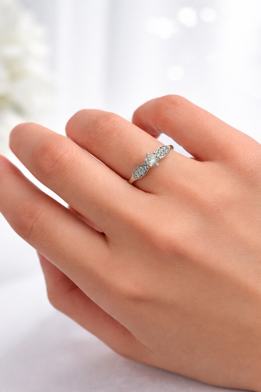 Сребърен пръстен с цирконии | BS SILVER JEWELLERY