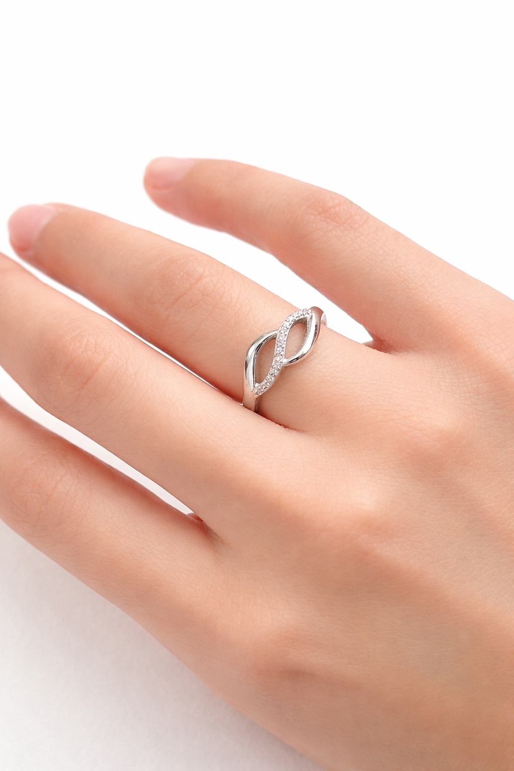 Сребърен пръстен Вяра с цирконии | BS SILVER JEWELLERY
