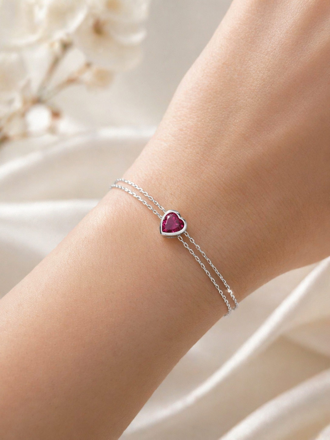 Сребърна гривна естествен аквамарин | BS SILVER JEWELLERY