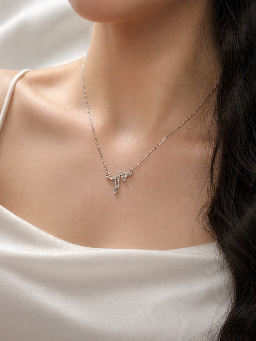 Сребърно колие „Пулс“ | BS SILVER JEWELLERY