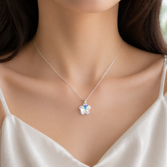 Сребърно колие Кристал | BS SILVER JEWELLERY