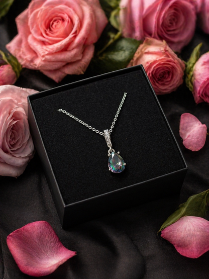 Сребърна висулка с топаз | BS SILVER JEWELLERY