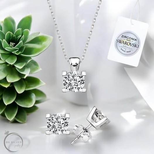 Сребърен комплект 925 Swarovski